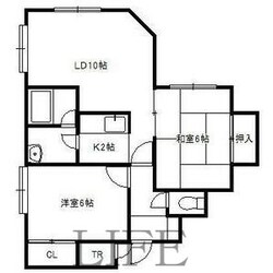 ウッディヴィレッヂC館の物件間取画像